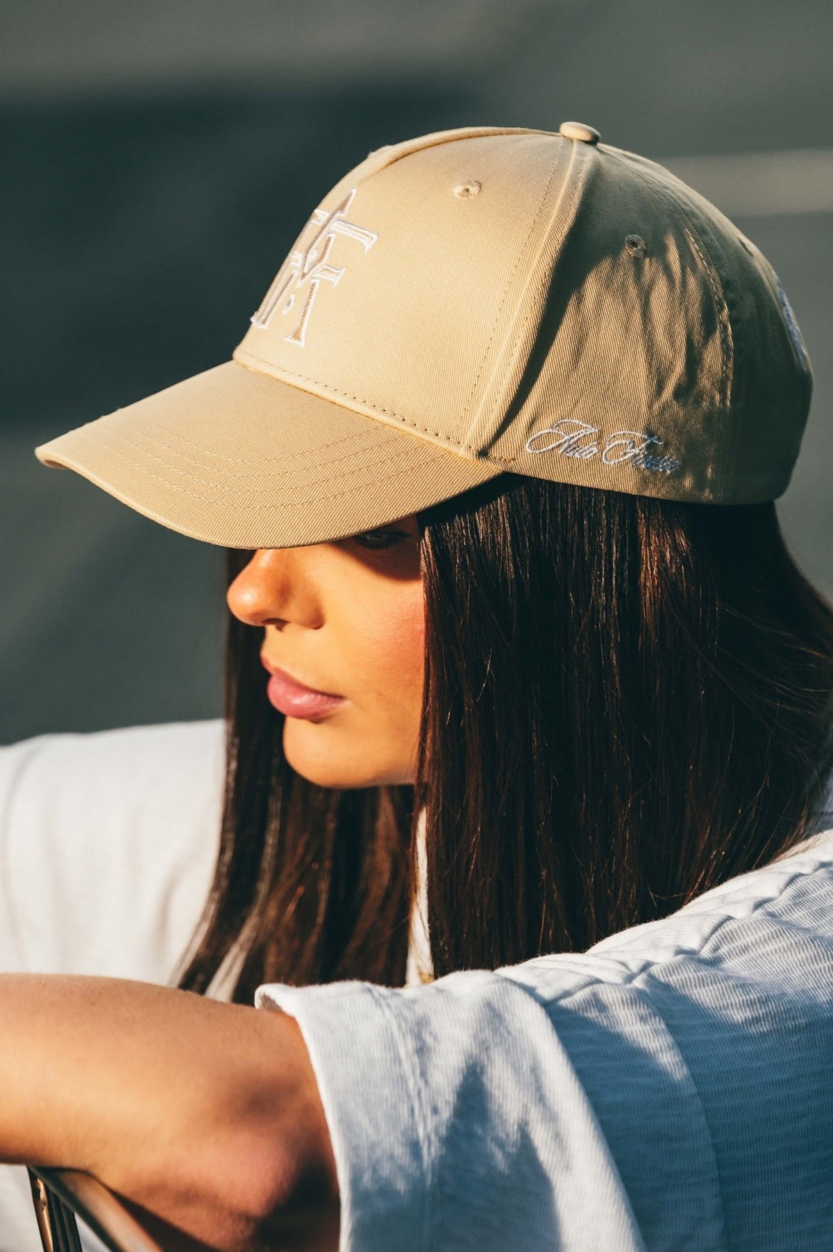 Monogram Cap - Beige