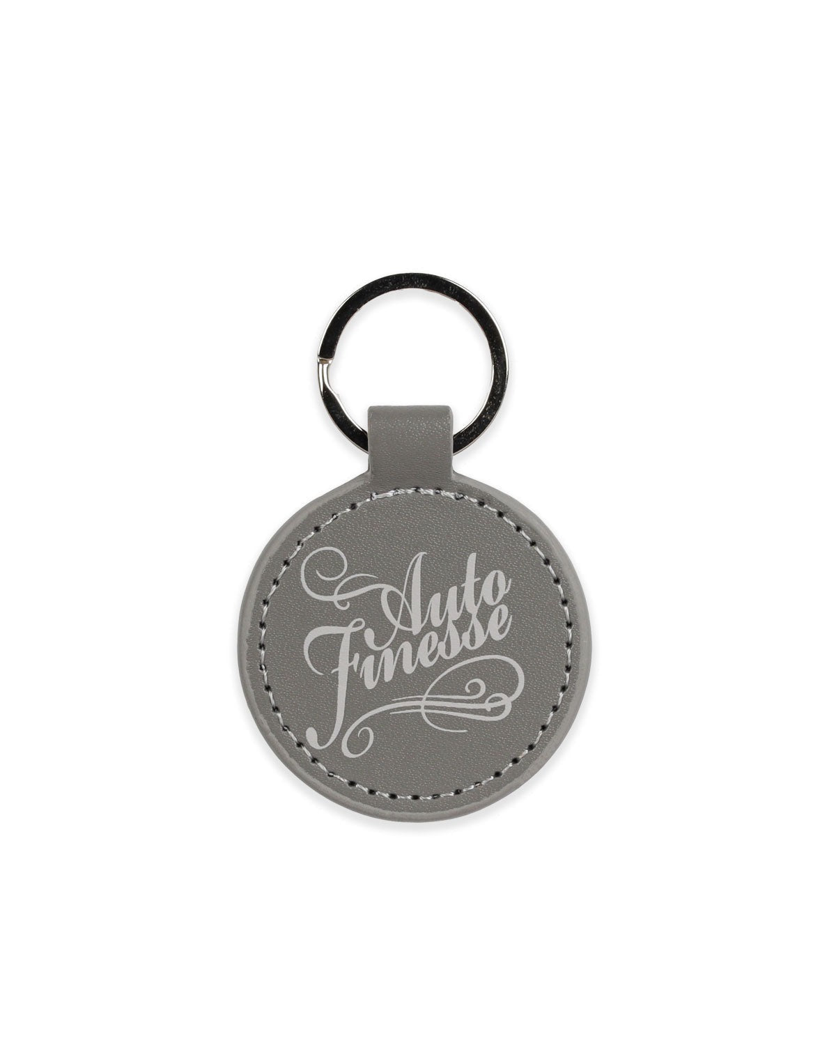Round Leather Key Ring